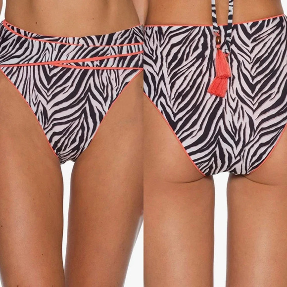 BECCA by‎ Rebecca Virtue Stella High Zebra Bottom - Picture 1 of 12